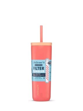 LifeStraw Go Series Filter Tumbler - Coral/Peach